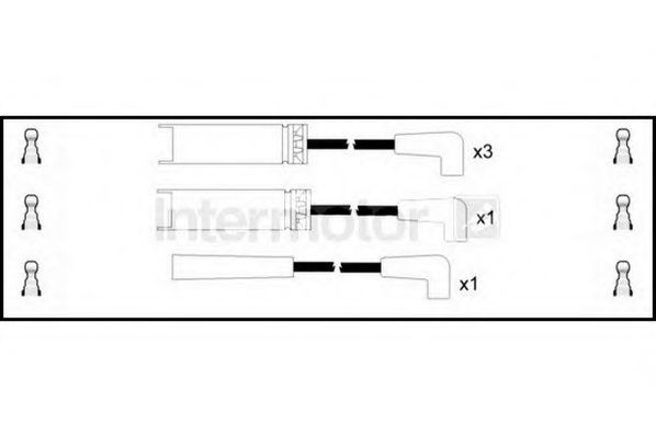 Комплект проводов зажигания STANDARD 73756