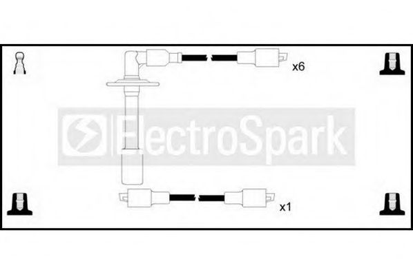 Комплект проводов зажигания STANDARD OEK1016