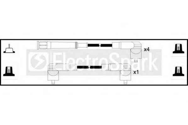 Комплект проводов зажигания STANDARD OEK150