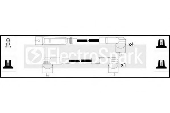 Комплект проводов зажигания STANDARD OEK337