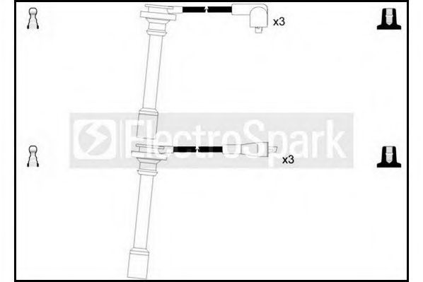 Комплект проводов зажигания STANDARD OEK368