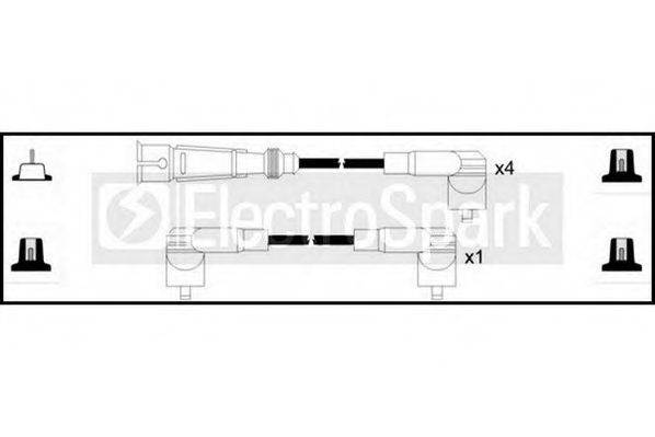Комплект проводов зажигания STANDARD OEK647