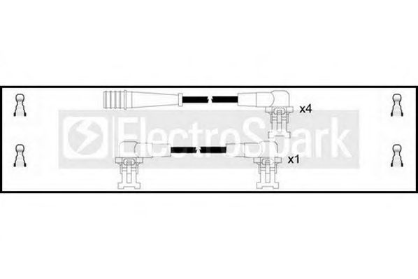 Комплект проводов зажигания STANDARD OEK816