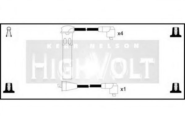 Комплект проводов зажигания STANDARD OEF045