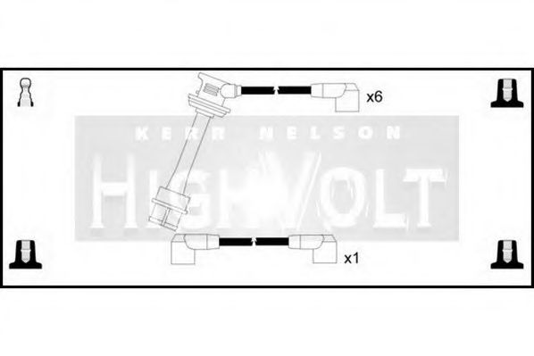 Комплект проводов зажигания STANDARD OEF371