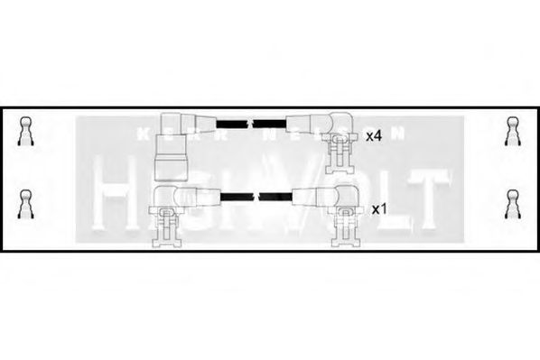 Комплект проводов зажигания STANDARD OEF278