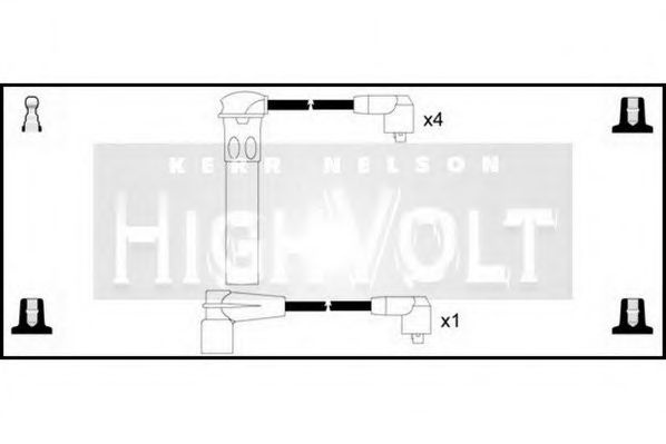 Комплект проводов зажигания STANDARD OEF626