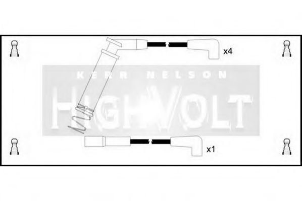 Комплект проводов зажигания STANDARD OEF117