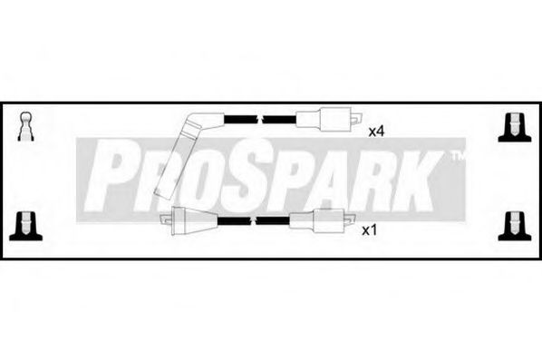 Комплект проводов зажигания STANDARD OES1159