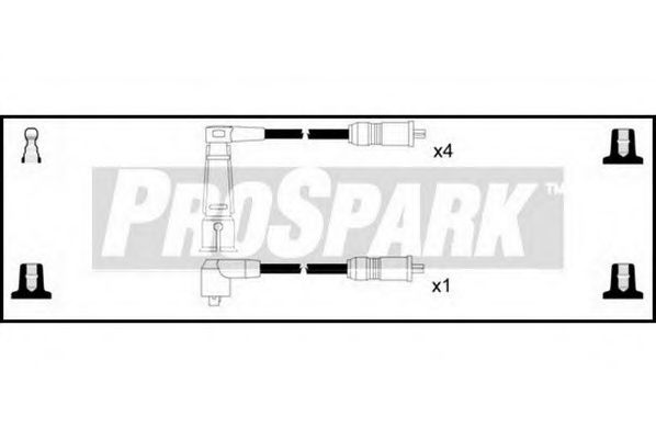 Комплект проводов зажигания STANDARD OES1190