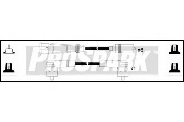 Комплект проводов зажигания INTERMOTOR 73640