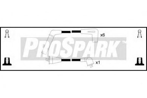 Комплект проводов зажигания STANDARD OES810
