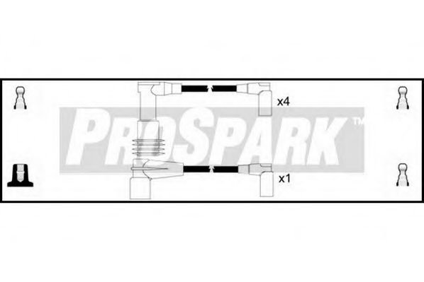Комплект проводов зажигания STANDARD OES994