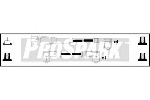 Комплект проводов зажигания INTERMOTOR 76326