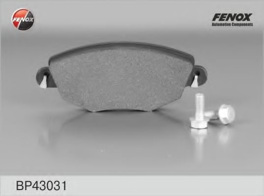 Комплект тормозных колодок, дисковый тормоз FENOX BP43031