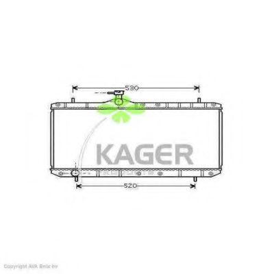 Радиатор, охлаждение двигателя KAGER 31-2585