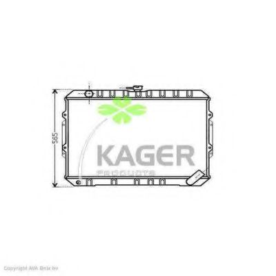 Радиатор, охлаждение двигателя KAGER 31-2816