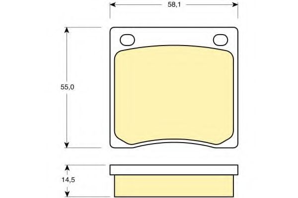 Комплект тормозных колодок, дисковый тормоз GIRLING 20128