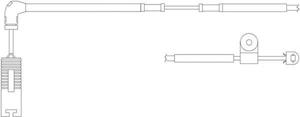 Сигнализатор, износ тормозных колодок KAWE WS0254A