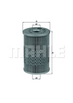 Масляный фильтр MAHLE ORIGINAL OX 43D