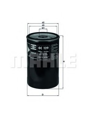 Масляный фильтр MAHLE ORIGINAL OC 129