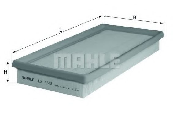 Воздушный фильтр MAHLE ORIGINAL LX 1143