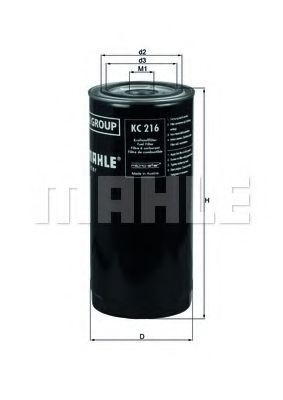 Топливный фильтр MAHLE ORIGINAL KC 216