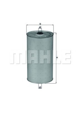 Масляный фильтр MAHLE ORIGINAL OX 30D