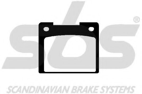Комплект тормозных колодок, дисковый тормоз sbs 1501229911