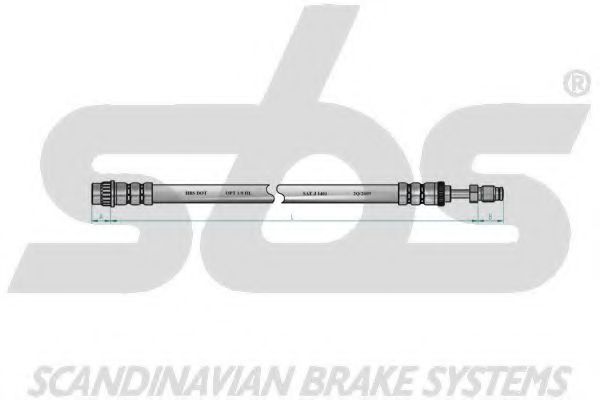 Тормозной шланг EURODEAL AUTOPARTS 32909