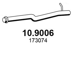 Труба выхлопного газа ASSO 10.9006