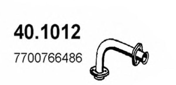 Труба выхлопного газа ASSO 401012