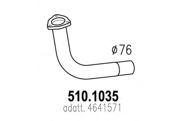 Труба выхлопного газа IMASAF 754701