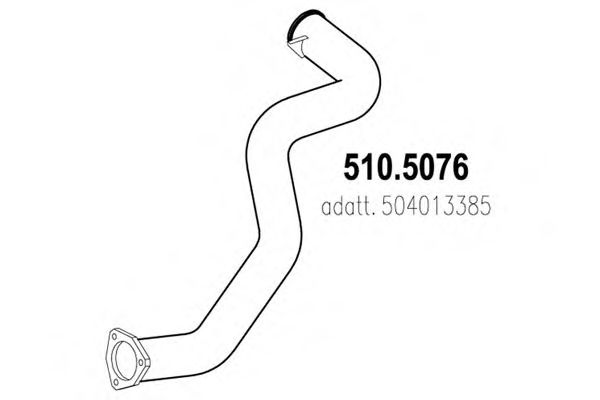 Труба выхлопного газа ASSO 510.5076