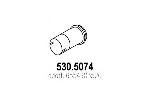 Труба выхлопного газа DINEX 54144