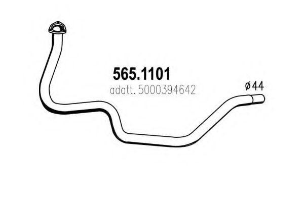 Труба выхлопного газа ASSO 5651101