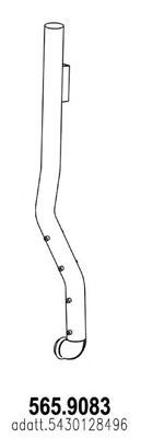 Труба выхлопного газа ASSO 565.9083