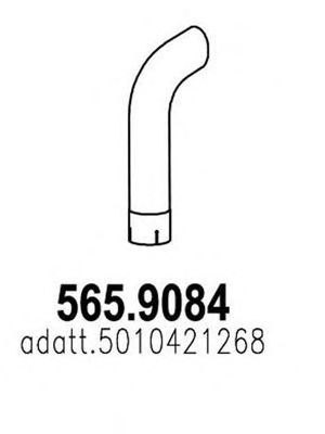 Труба выхлопного газа ASSO 565.9084
