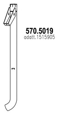 Труба выхлопного газа ASSO 570.5019