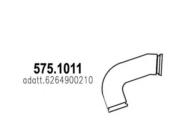 Труба выхлопного газа ASSO 575.1011