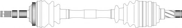 Приводной вал GENERAL RICAMBI OP3155