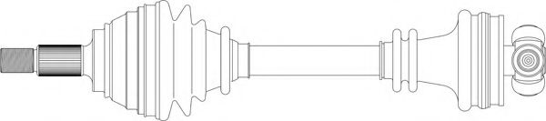 Приводной вал GENERAL RICAMBI SA3037