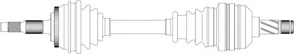 Приводной вал GENERAL RICAMBI VO3017