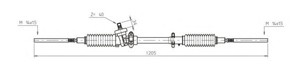 Рулевой механизм GENERAL RICAMBI PO4004