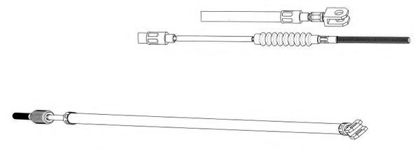 Трос, стояночная тормозная система CEF AR02105