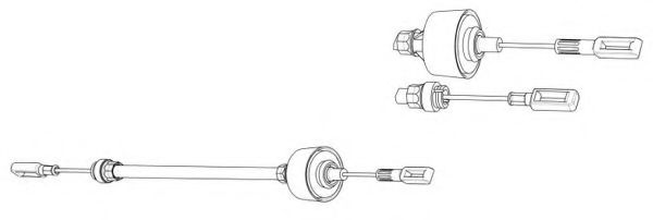 Трос, управление сцеплением CEF CT01121