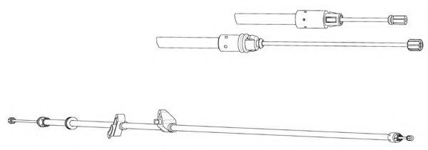 Трос, стояночная тормозная система CEF FO02232