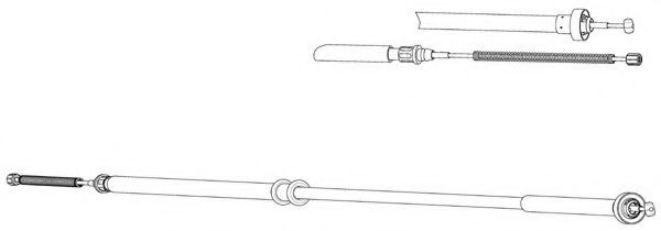 Трос, стояночная тормозная система CEF LA02129