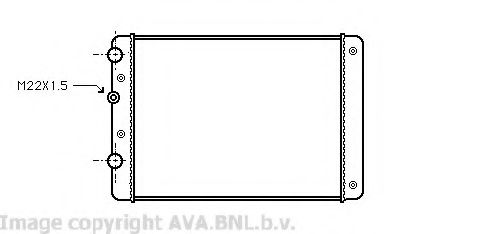 Радиатор, охлаждение двигателя PRASCO VW2130