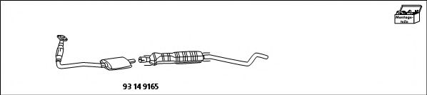 Компл. для дооборудов., катализатор/сажев.фильтр (комбисист. HJS 93 14 9165